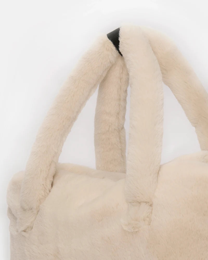 Babesta Ushuaia Tote Arctic Faux Fur by 7AM Enfant