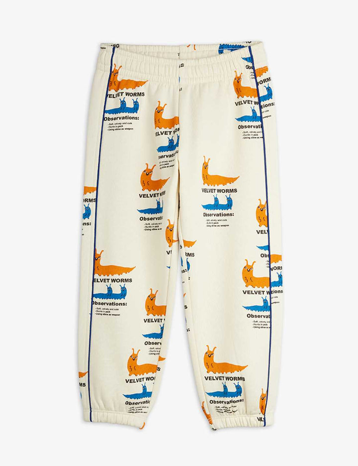 Babesta Velvet Worms aop Sweatpants by Mini Rodini 