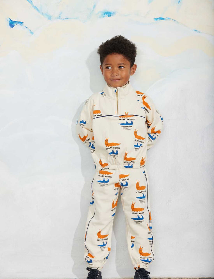 Babesta Velvet Worms aop Sweatpants by Mini Rodini 