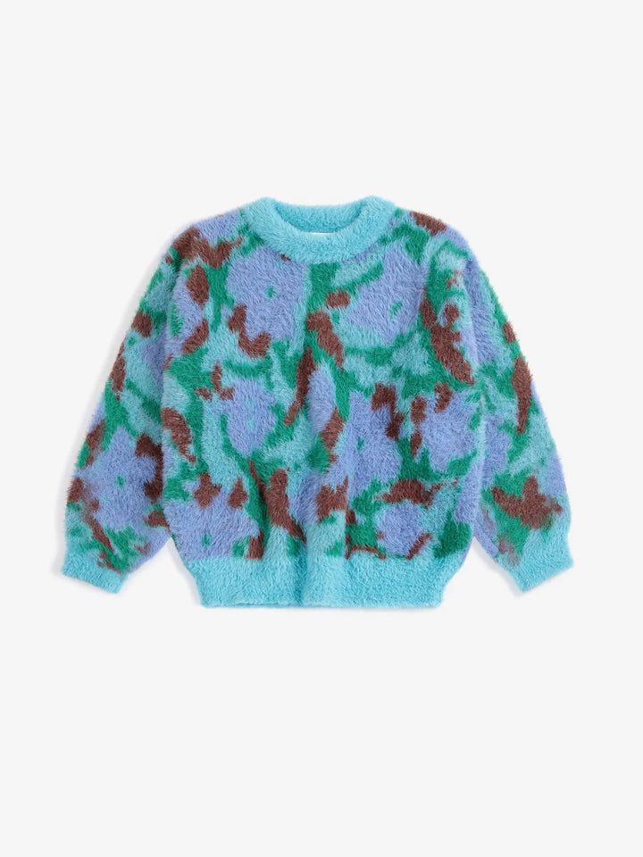 Babesta Watercolor All Over Jacquard Jumper by Bobo Choses