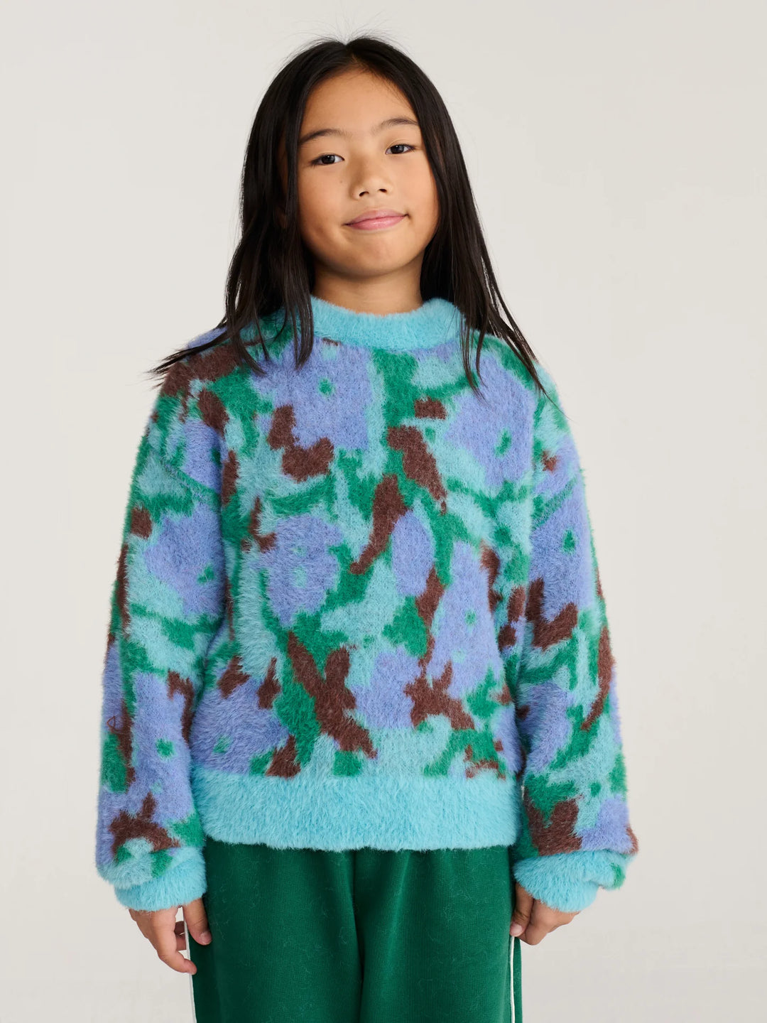 Babesta Watercolor All Over Jacquard Jumper by Bobo Choses