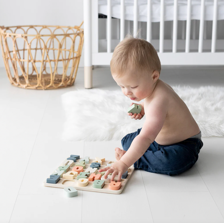 Babesta Wooden Alphabet Puzzle By Pearhead