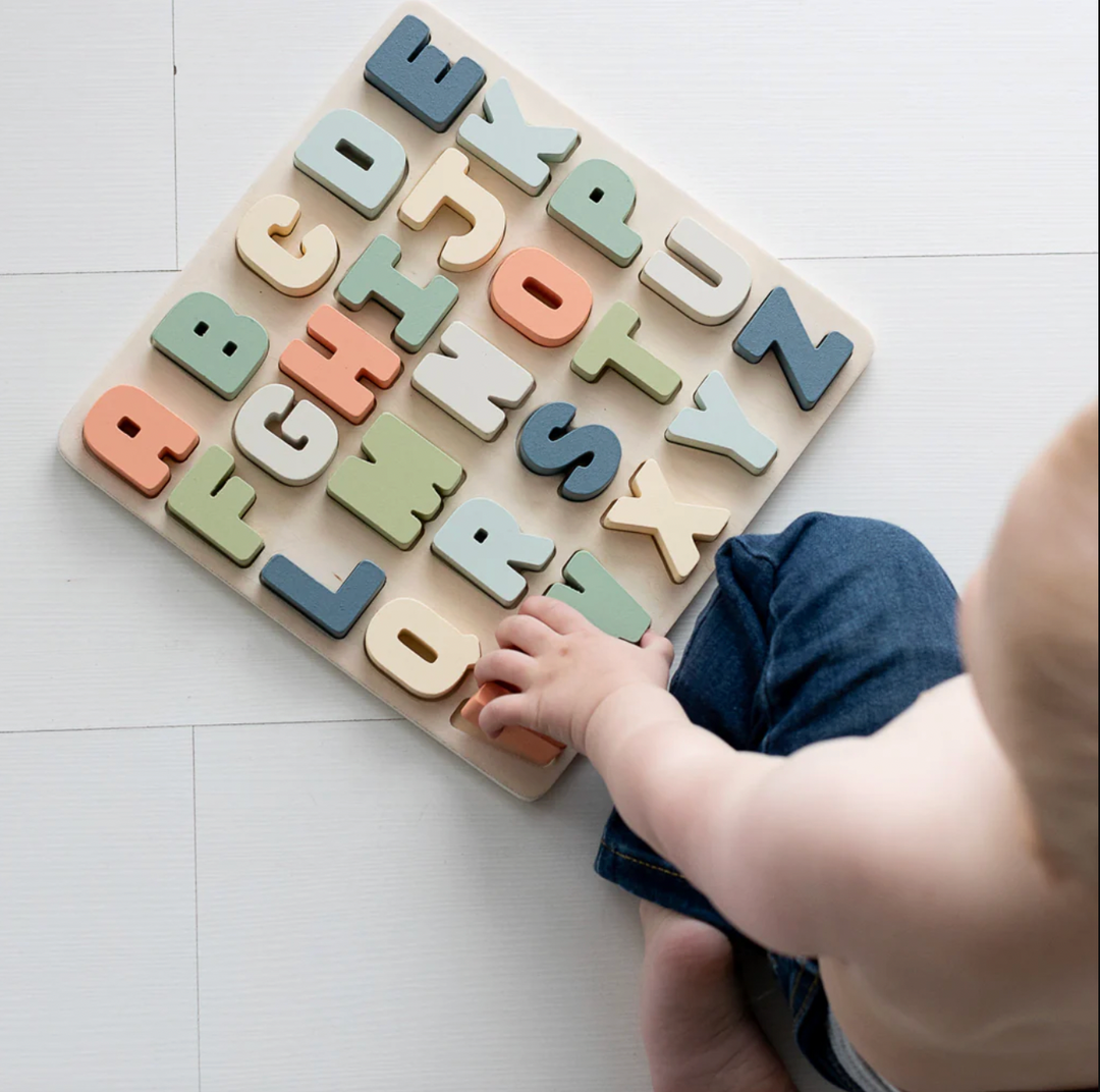 Babesta Wooden Alphabet Puzzle By Pearhead