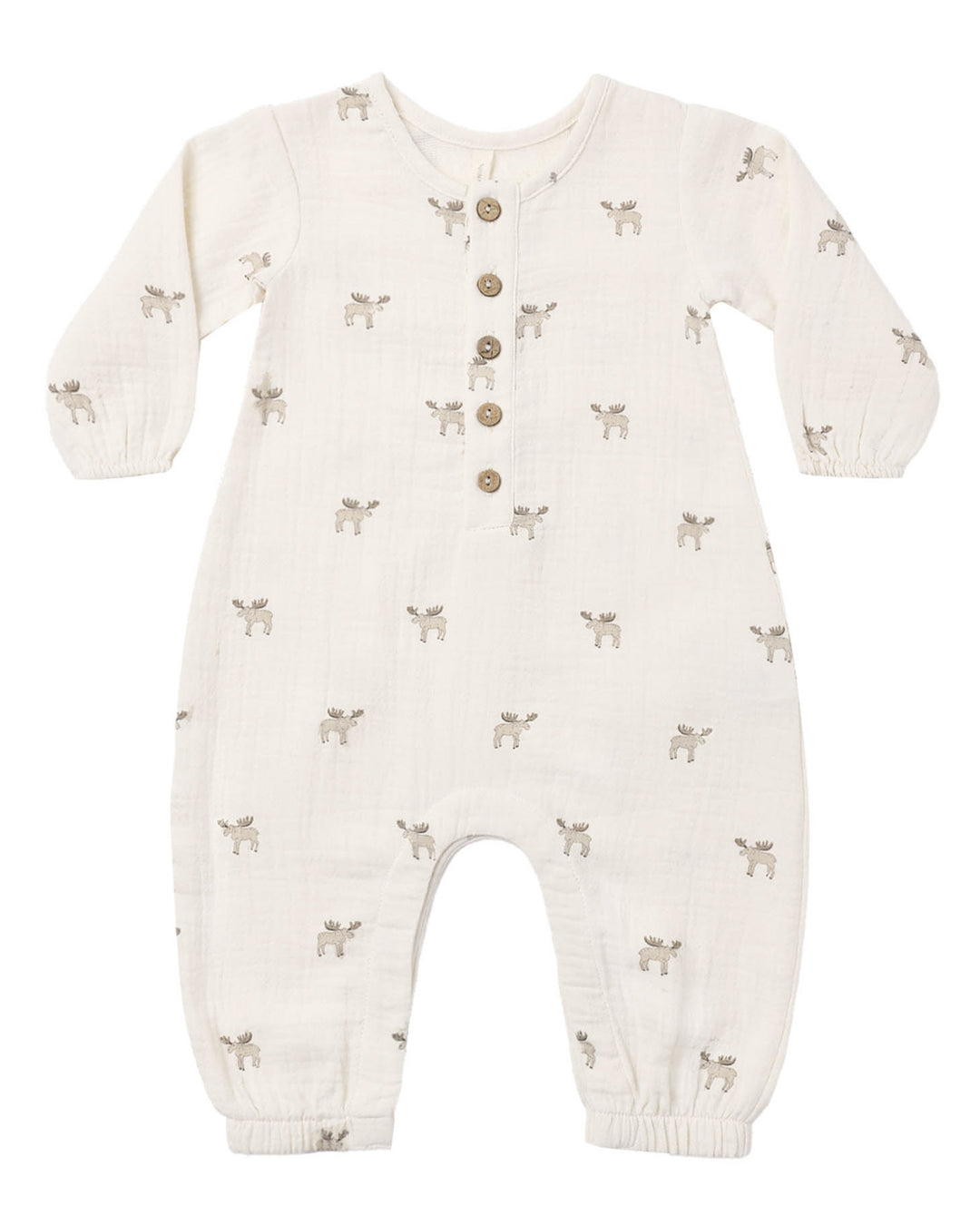 Babesta Woven Jumpsuit Moose by Quincy Mae