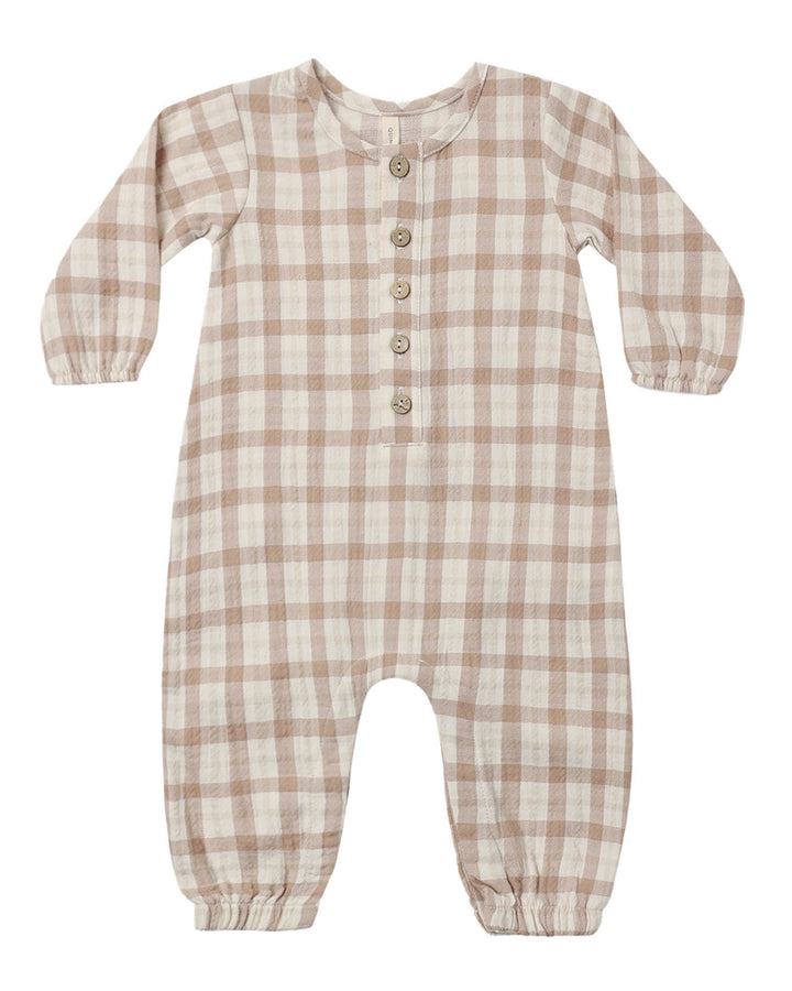 Babesta Woven Jumpsuit Rustic Plaid by Quincy Mae