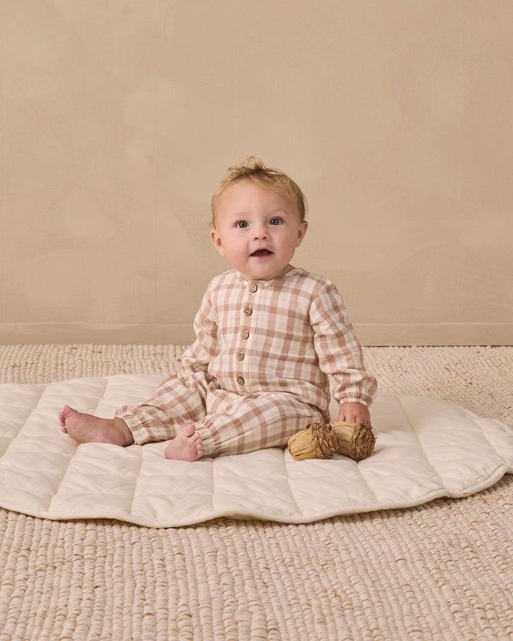 Babesta Woven Jumpsuit Rustic Plaid by Quincy Mae