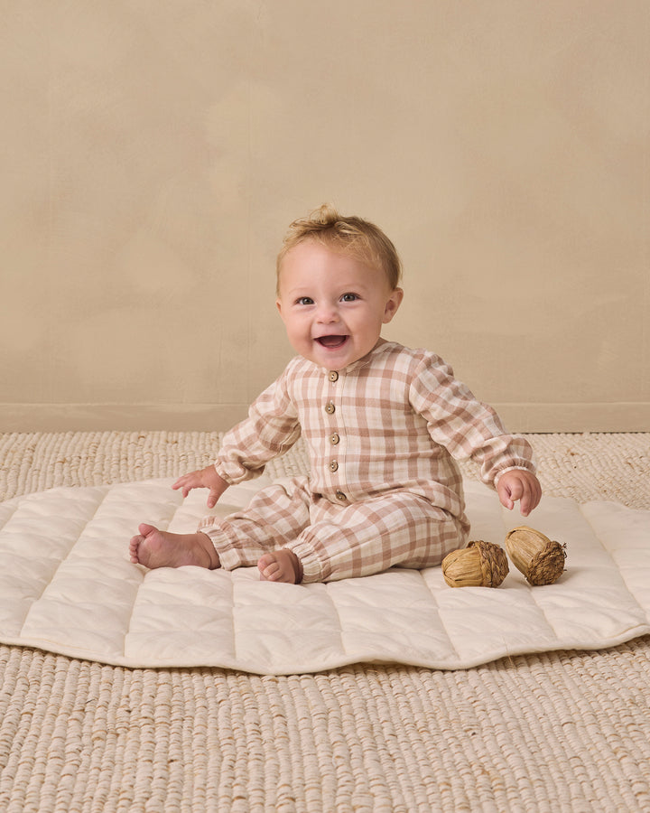 Babesta Woven Jumpsuit Rustic Plaid by Quincy Mae