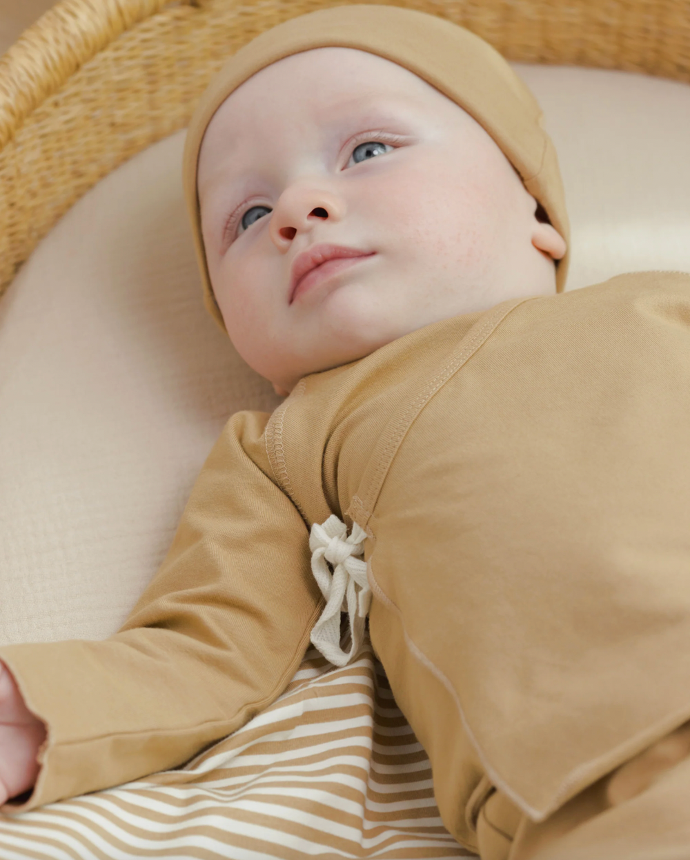 Babesta Wrap Top & Footed Pant Set - Honey by Quincy Mae