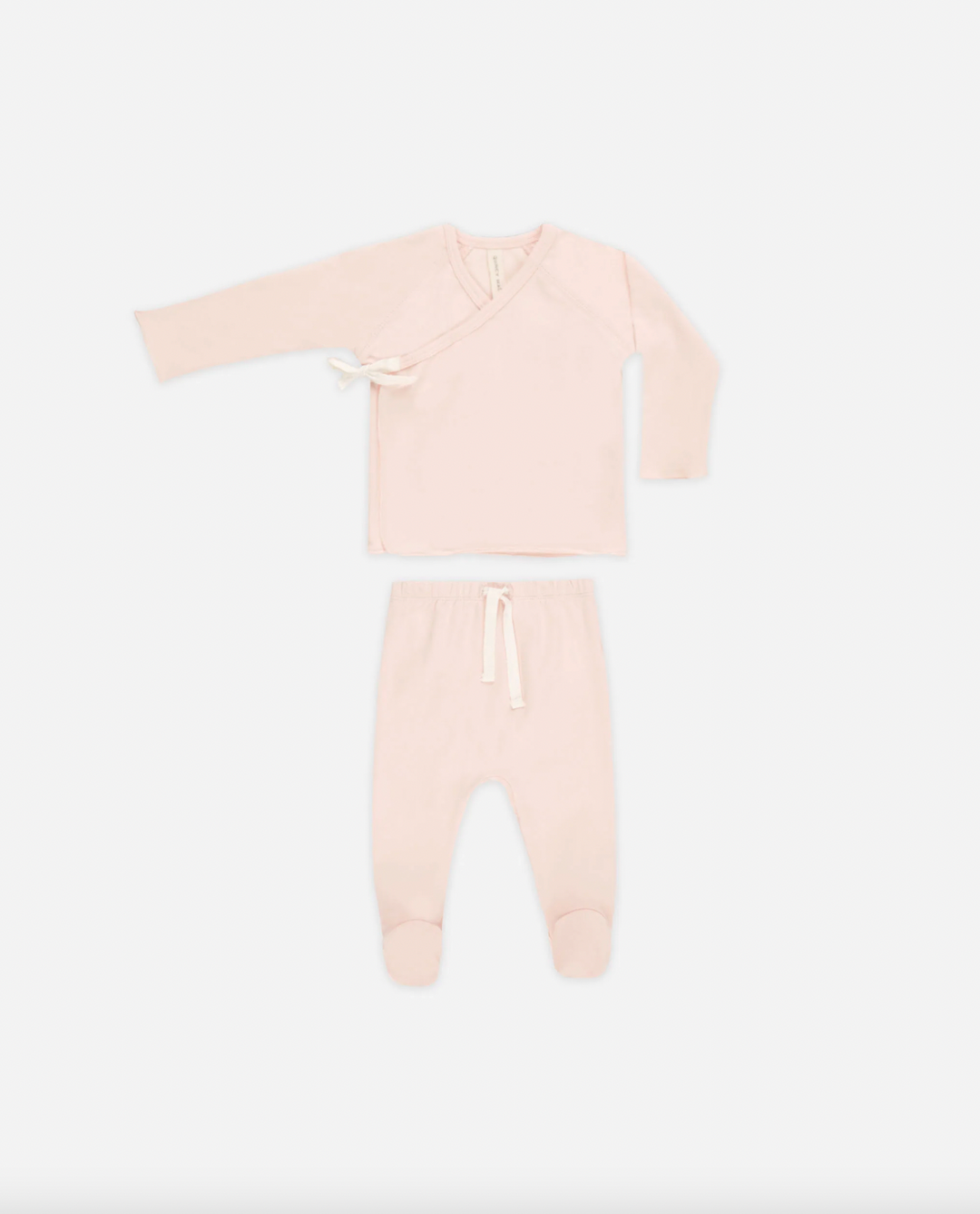 Babesta Wrap Top & Footed Pant Set by Quincy Mae