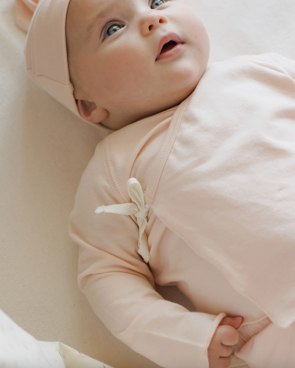 Babesta Wrap Top & Footed Pant Set by Quincy Mae