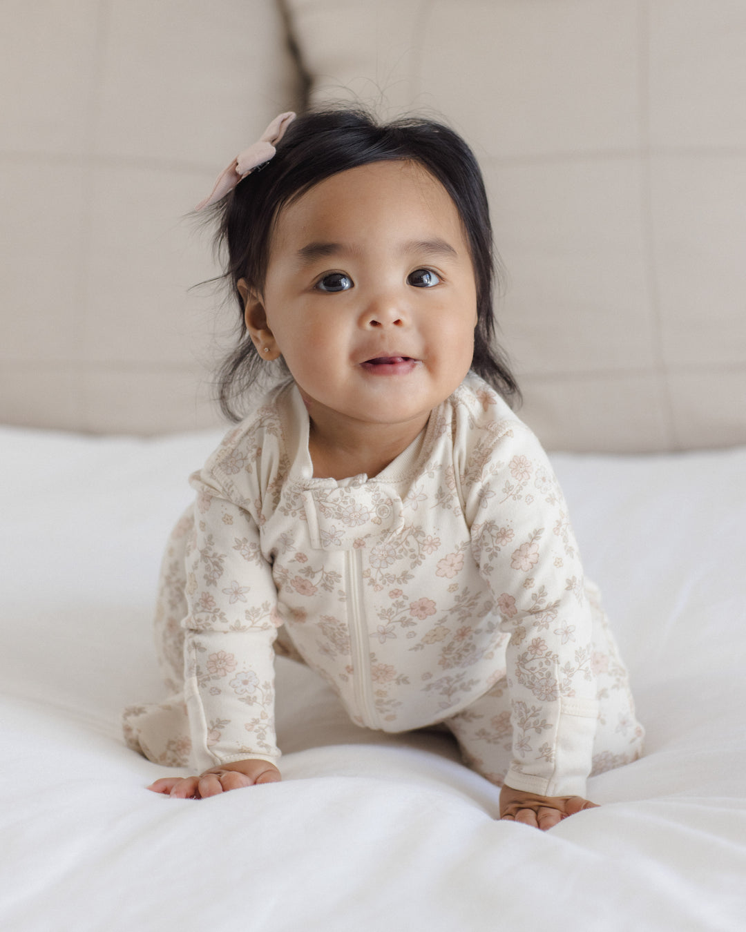 Babesta Zip Long Sleeve Sleeper Footie by Quincy Mae