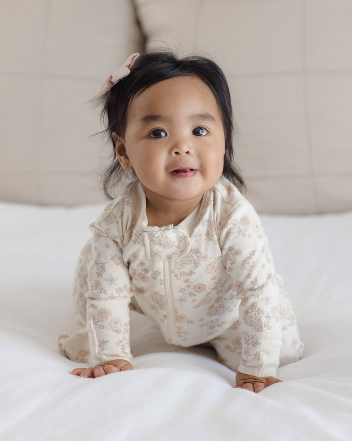 Babesta Zip Long Sleeve Sleeper Footie by Quincy Mae