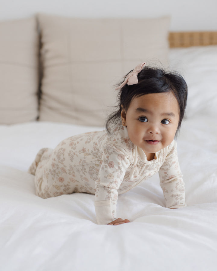 Babesta Zip Long Sleeve Sleeper Footie by Quincy Mae