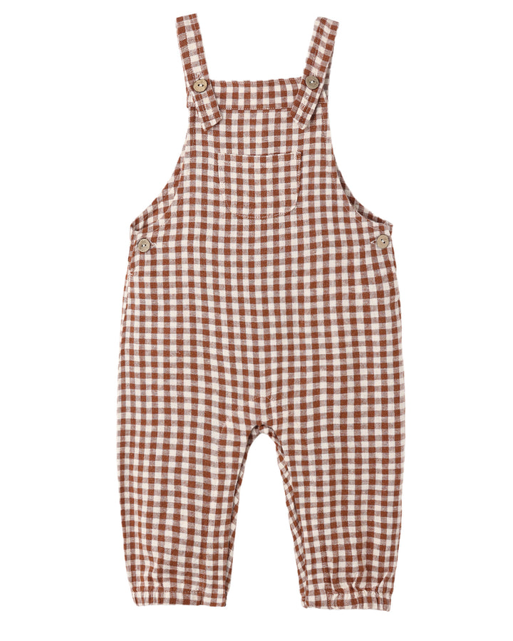 Baby Overalls Brick Check by Rylee + Cr