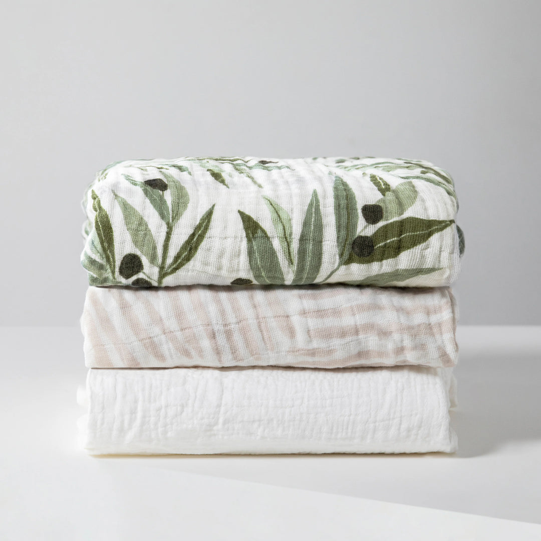 GOTS Certified Organic Muslin Cotton Sheets by Babyletto