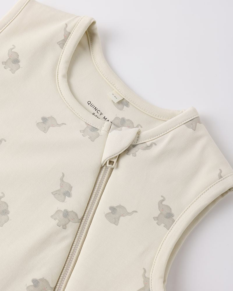 Bamboo Sleep Bag Elephants by Quincy Mae