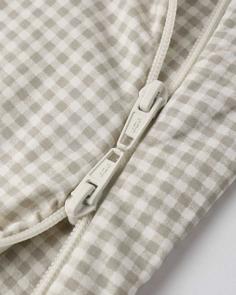 Bamboo Sleep Bag Oat Gingham by Quincy Mae