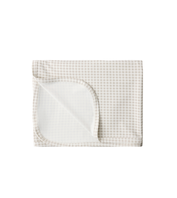  Bamboo Swaddle Oat Gingham by Quincy Mae 