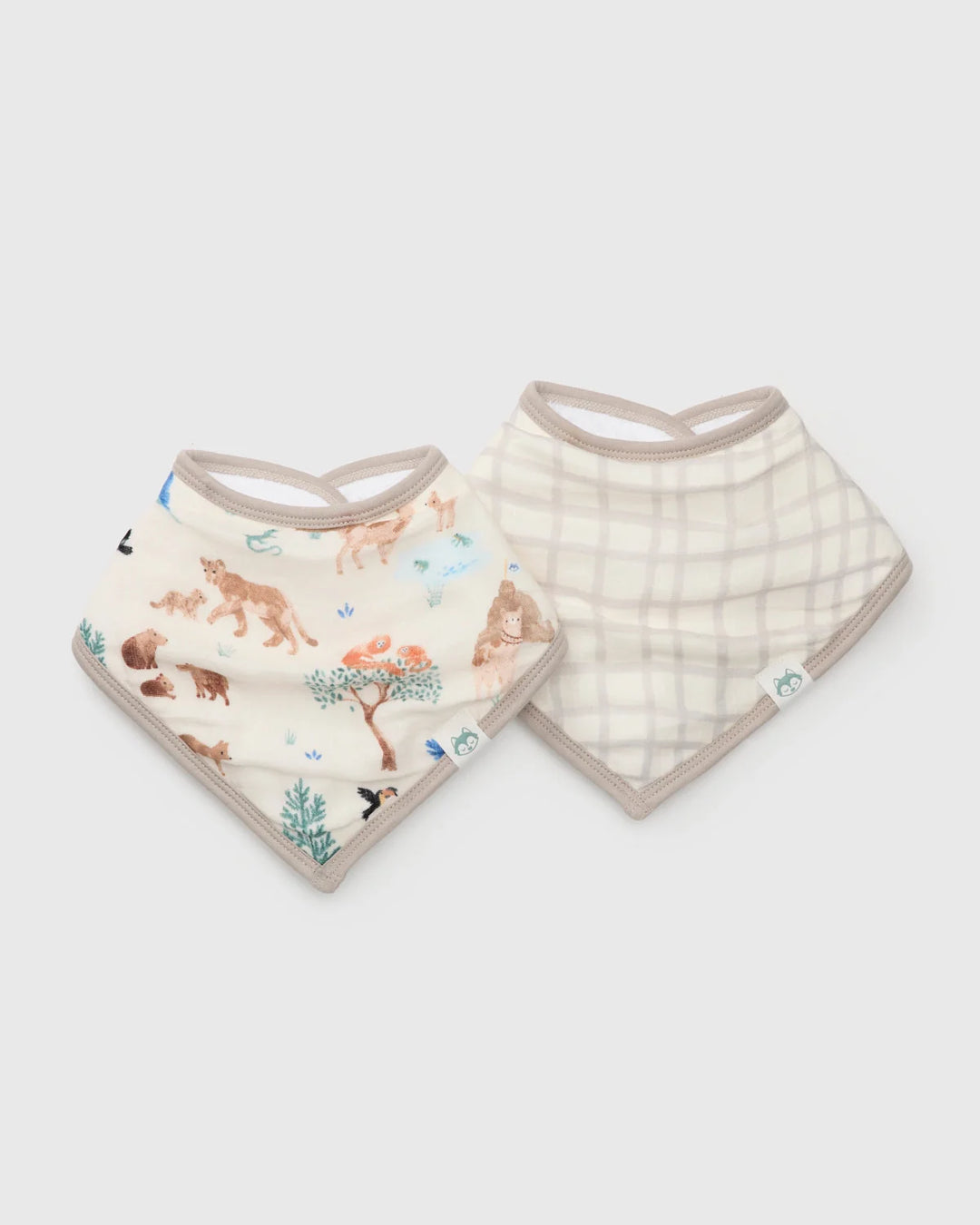  Bandana Bib Set 2 Pack Llama Adventures by Loulou Lollipop 