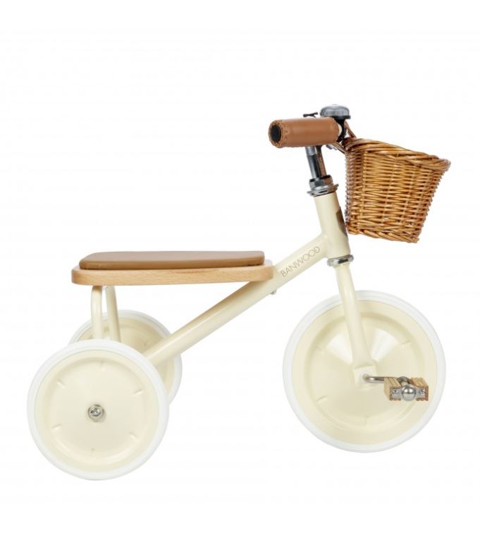 Vintage-inspired toddler tricycle by Banwood