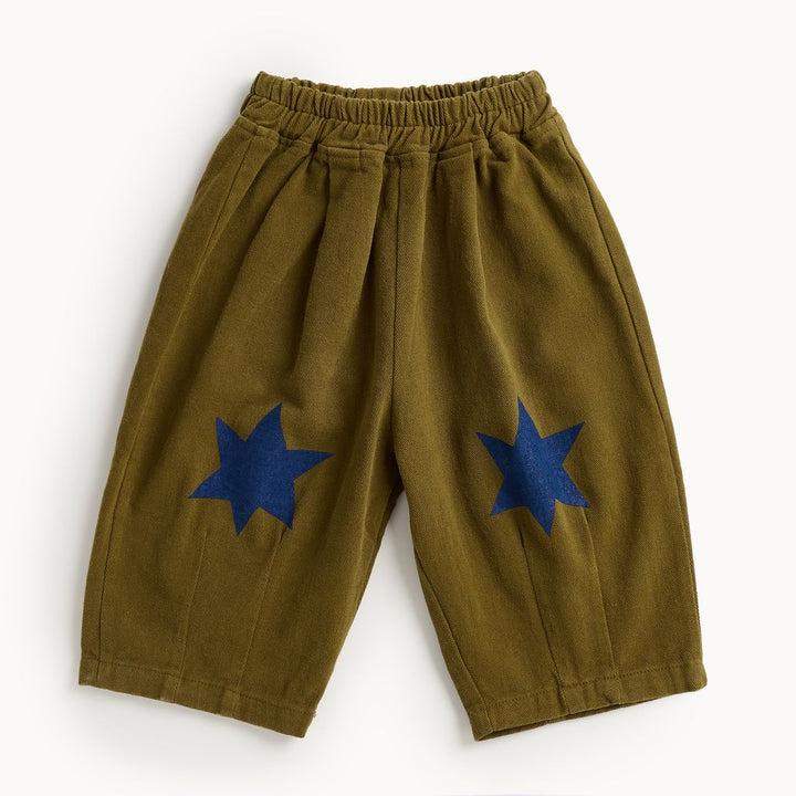 Barrel Leg Trouser - Olive by The Bonnie Mob