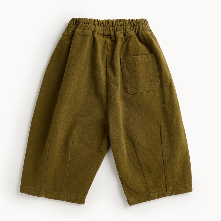 Barrel Leg Trouser - Olive by The Bonnie Mob
