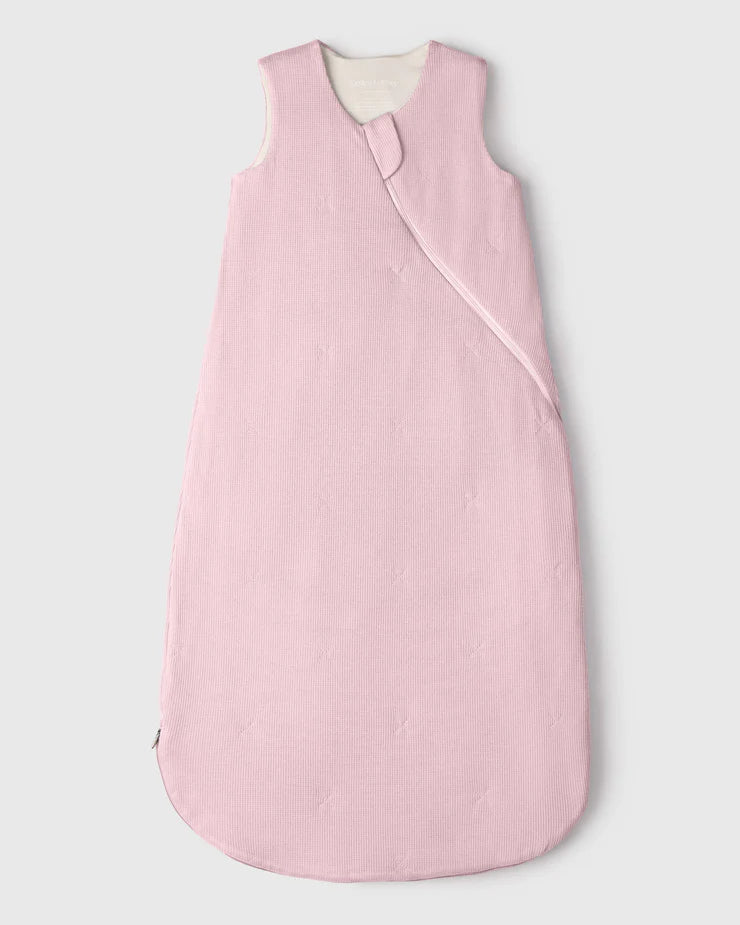 Blush Pink Waffle Sleeping Bag by Loulou Lollipop