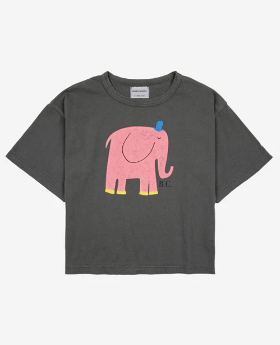 Pink Elephant Tee by Bobo Choses