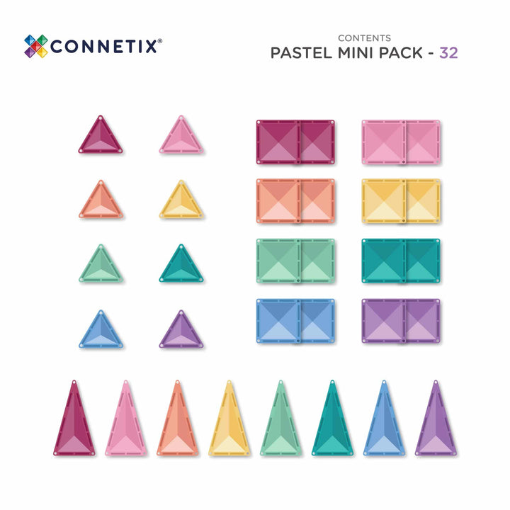 CONNETIX 32 Piece Pastel Mini Pack.