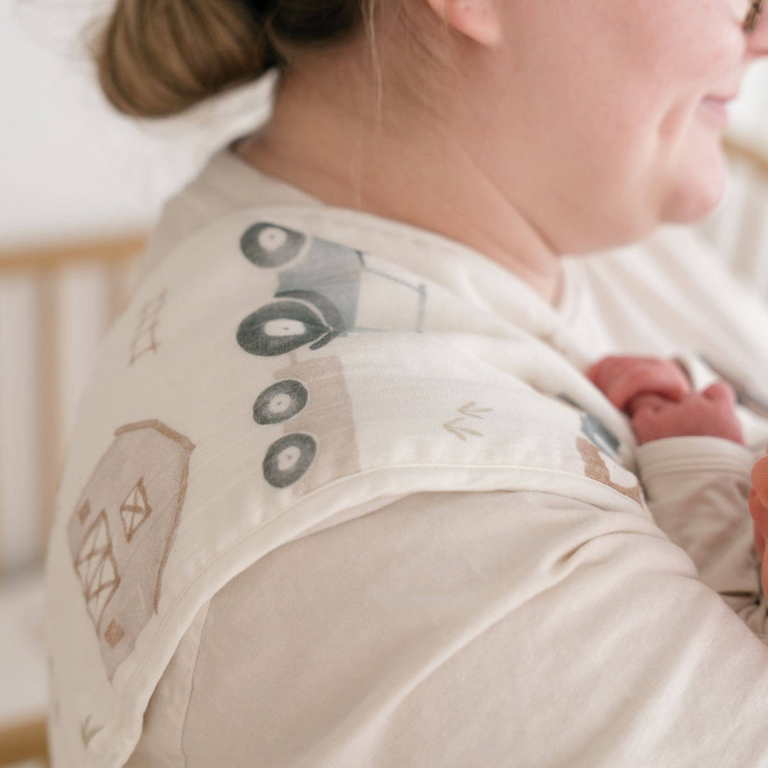 Charlie 3-pc. Farmhouse Tractor Burp Cloth Set