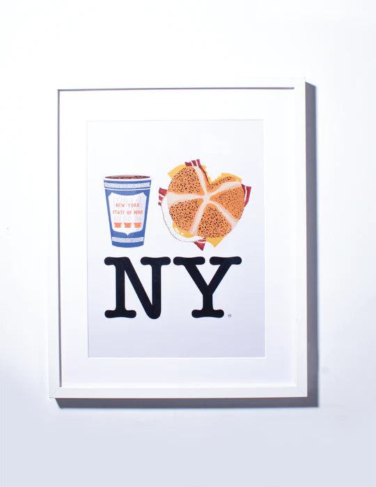 Coffee Bacon Egg and Cheese NY Poster by Piccolini