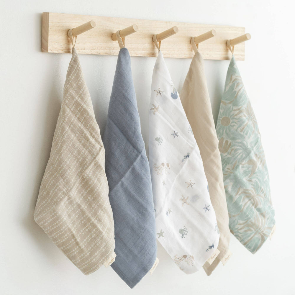 Cove 5-pc. Baby Wash Cloth Set by Crane Baby