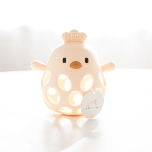 Cream Chicken Ball Teether