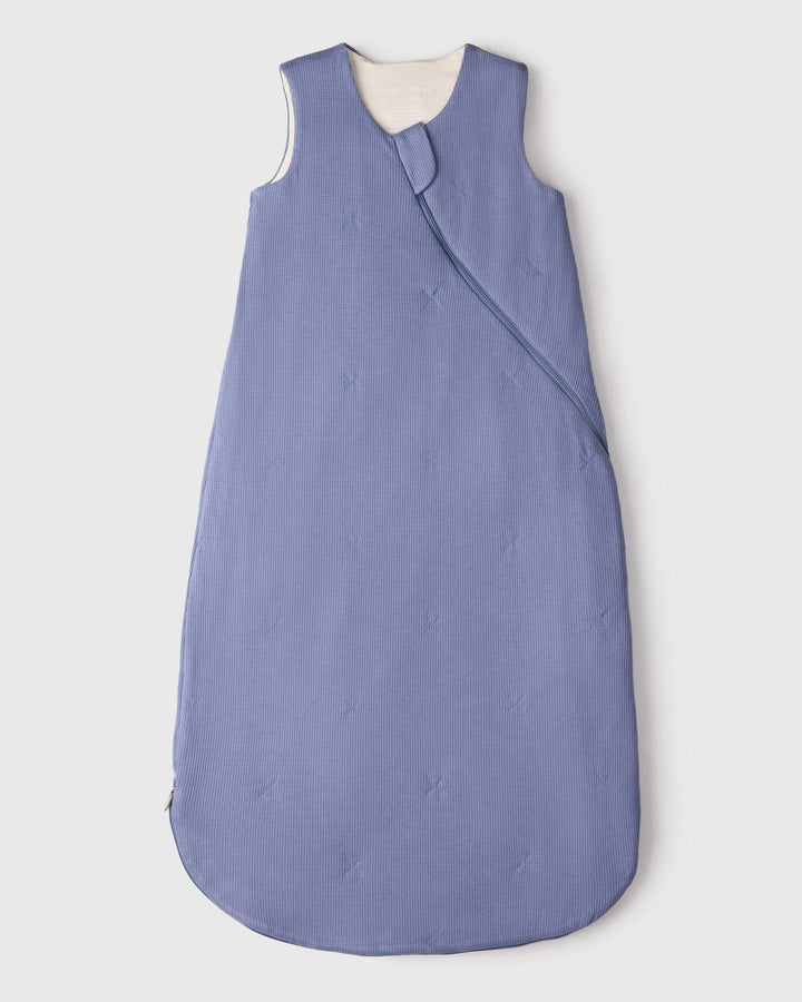 Denim Blue Waffle Sleeping Bag by Loulou Lollipop