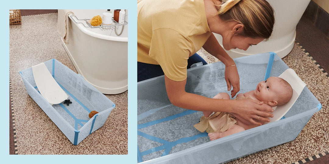 stokke flexi bath insert Stokke Flexi Bath X-Large Ocean Blue Bundle
