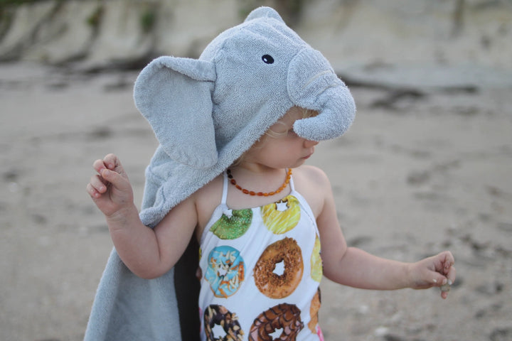 Elephant Hooded Towel by Yikes Twins