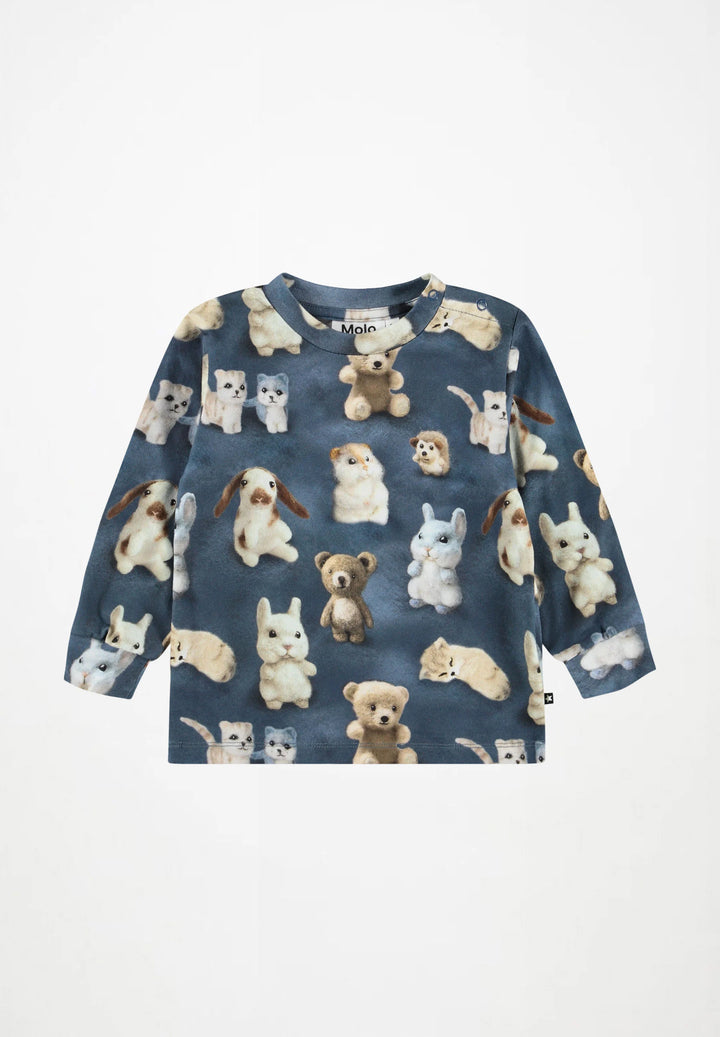  Eloy Felt Friends Long Sleeve Shirt by Molo 