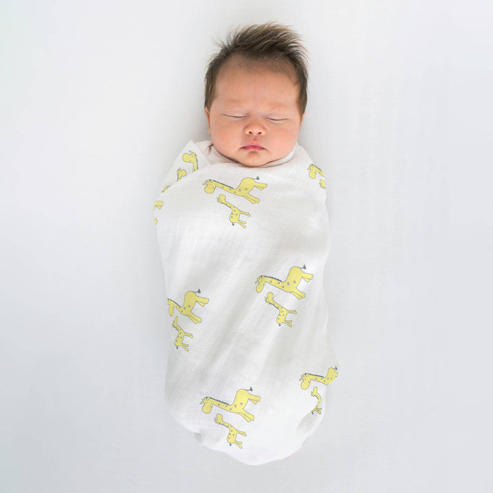 Giraffe Muslin Swaddle Blanket