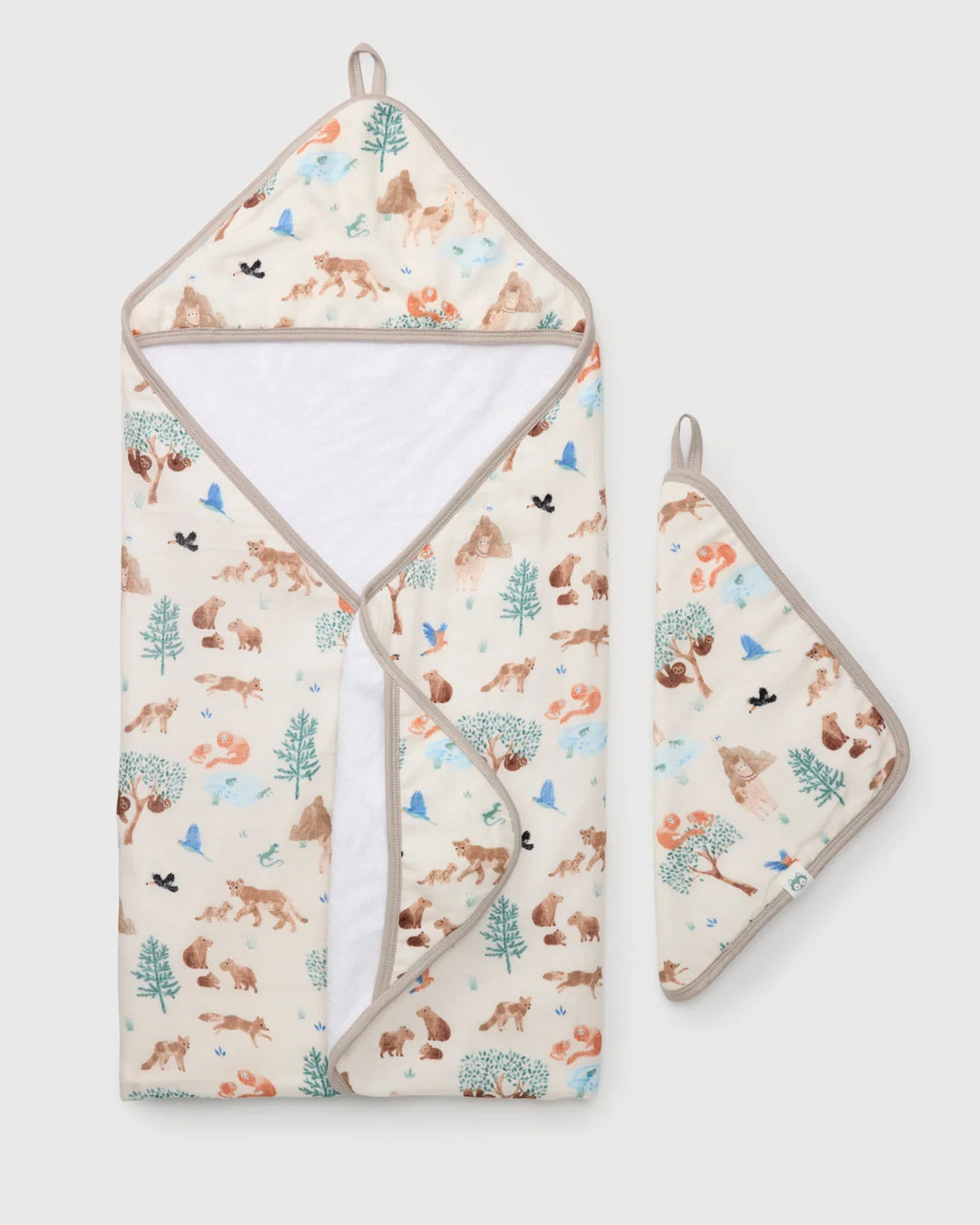 Hooded Towel Set Llama Adventures