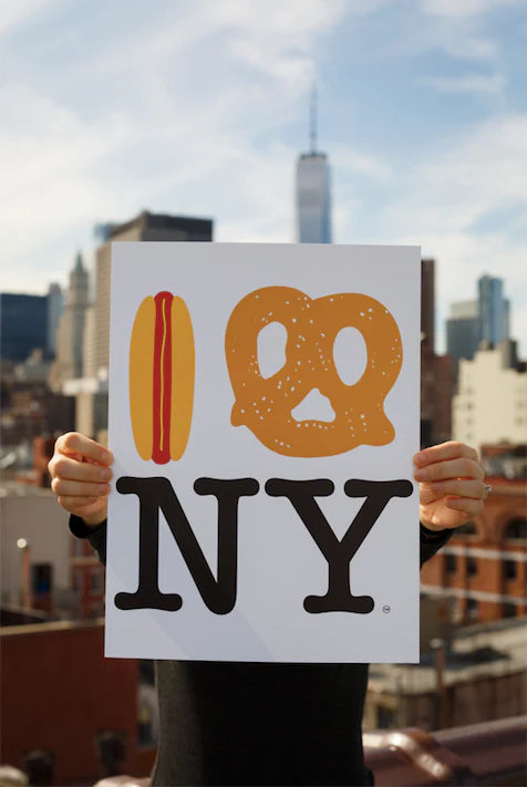 Hot Dog Pretzel NY Poster by Piccolini