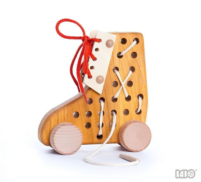 Bajo Lacing Shoe Toy by Little Poland Gallery