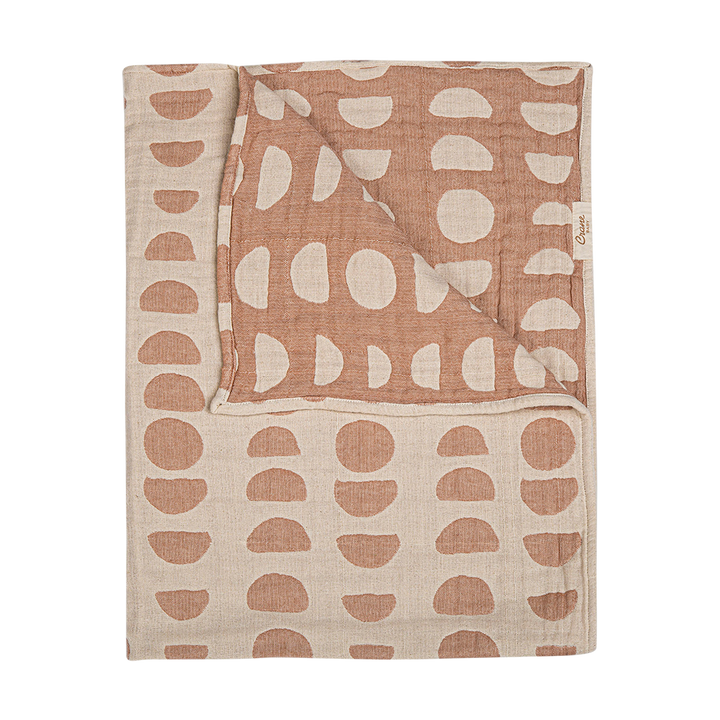 Jacquard Blanket Copper Moon Phase