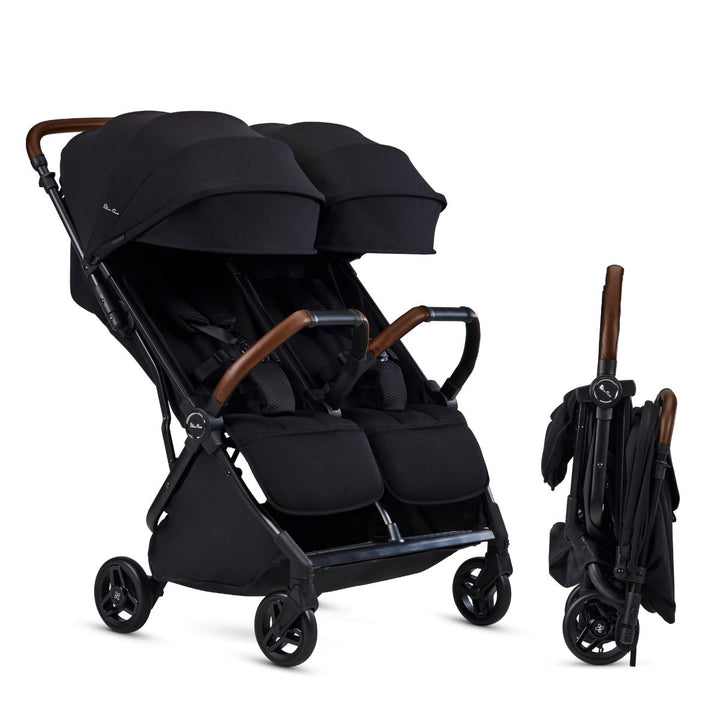 Jet Double Travel Stroller by Silver