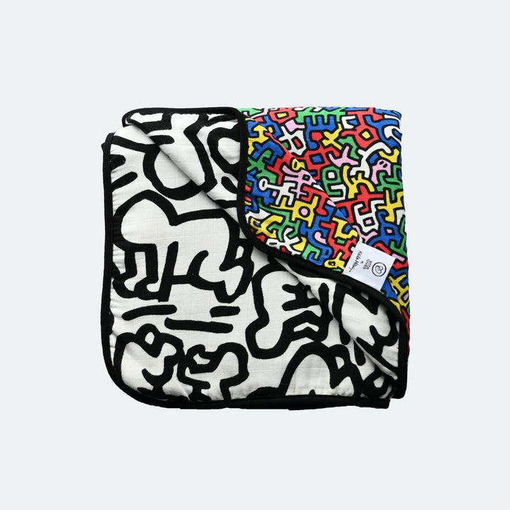  Keith Haring Reversible Muslin Blanket 