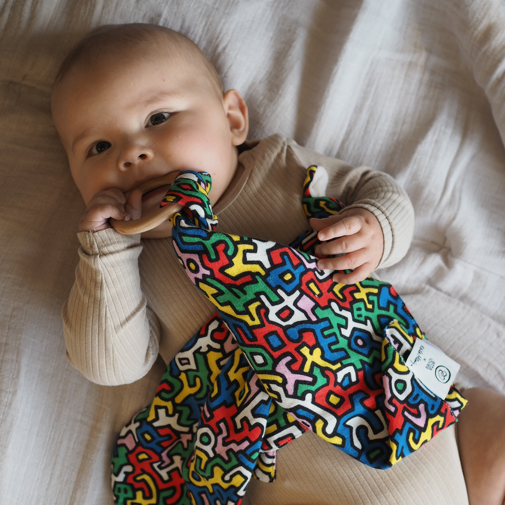 Keith Haring Sensory Teething Lovey