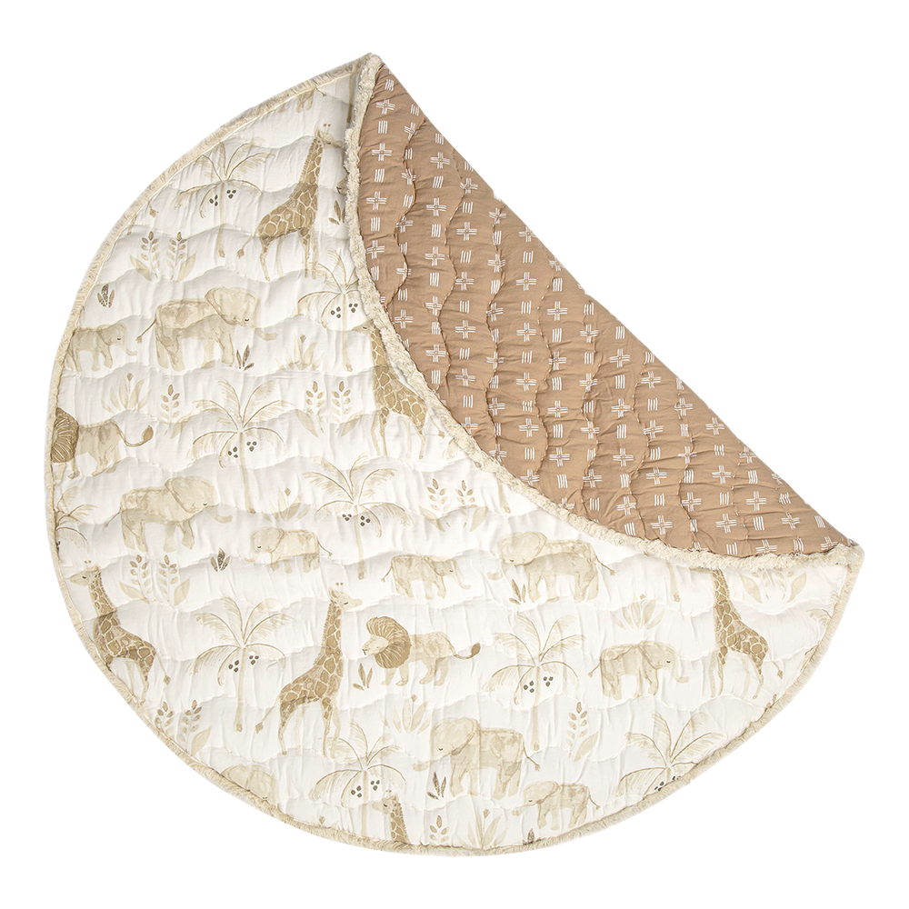 Kendi Quilted Playmat by Crane Baby.