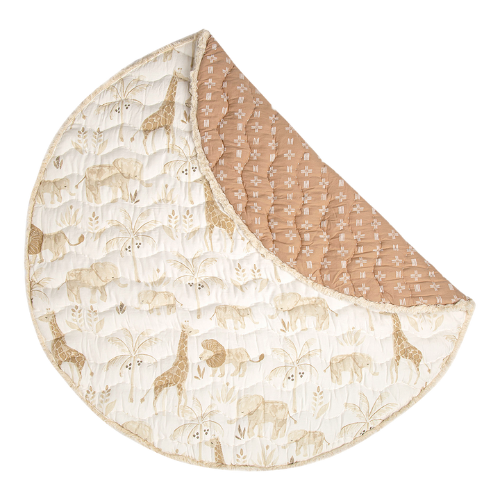 Kendi Quilted Playmat by Crane Baby.