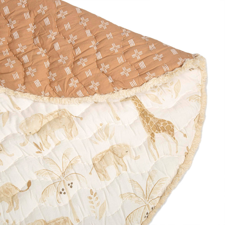 Kendi Quilted Playmat by Crane Baby.