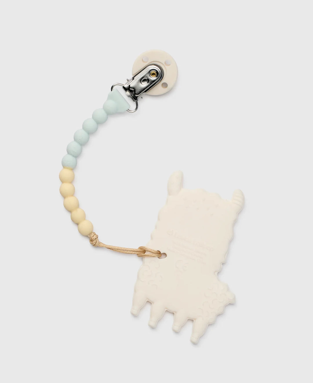 Llama Pacifier Clip Teether by Loulou Lollipop