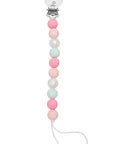 Rose Grey Loulou Lollipop Pacifier Clip